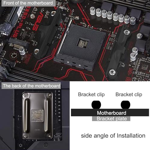 Placa soporte de montaje para ventilador CPU AM4 miniatura 6
