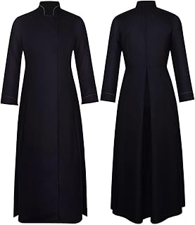 Men's Cassock Robe Church Robe Choir Minister Clergy Pulpit Clothing Priest Pastor Robes Preacher Christian Costume