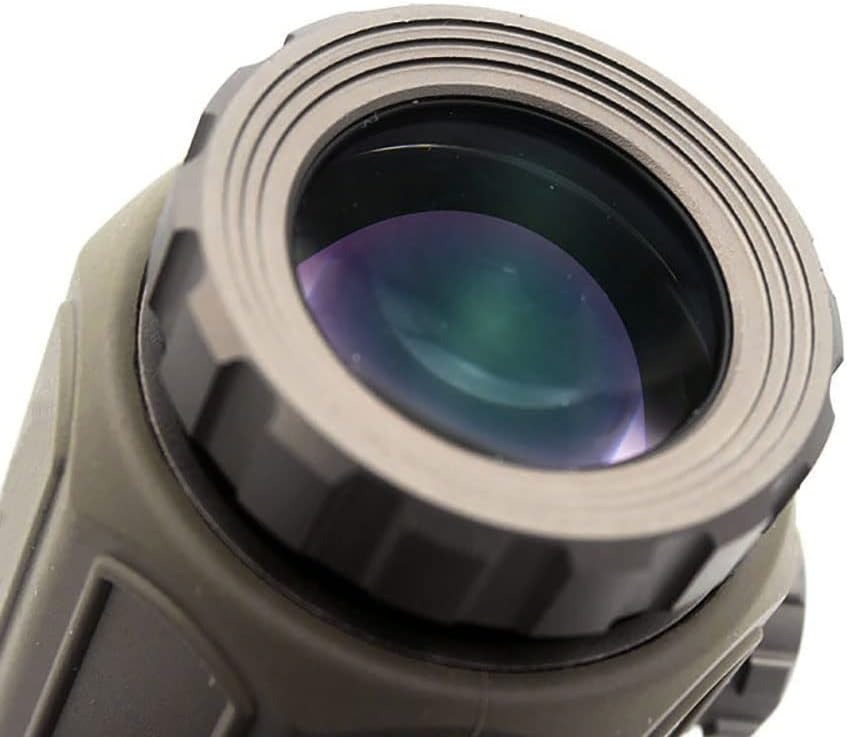 G43 3X Micro Magnifying Glass, 3X Magnifier, with Switch to Side Quick Detachable QD Mount, for Hunting (Sand)