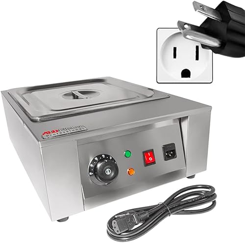 Miniatura 4 de ALDKitchen Máquina de fusión de chocolate  Acero inoxidable  Fondue de chocolate  Máquina de templado con 1 tanque  Manual  110 V (1 tanque)