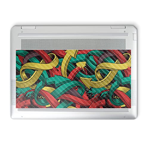 Image of MightySkins Carbon Fiber Skin Compatible with HP Spectre x360 14 inch (2022) Full Wrap Kit - Triadic Arrows | Protective, Durable Textured Carbon Fiber Finish | Easy to Apply | Made in The USA