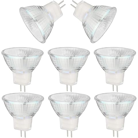 BOGAO MR11 Halogen Light Bulbs, 35W 12V MR11 GU4 Halogen Spot Bulbs Lamp, Warm White,Pack of 8 Cover
