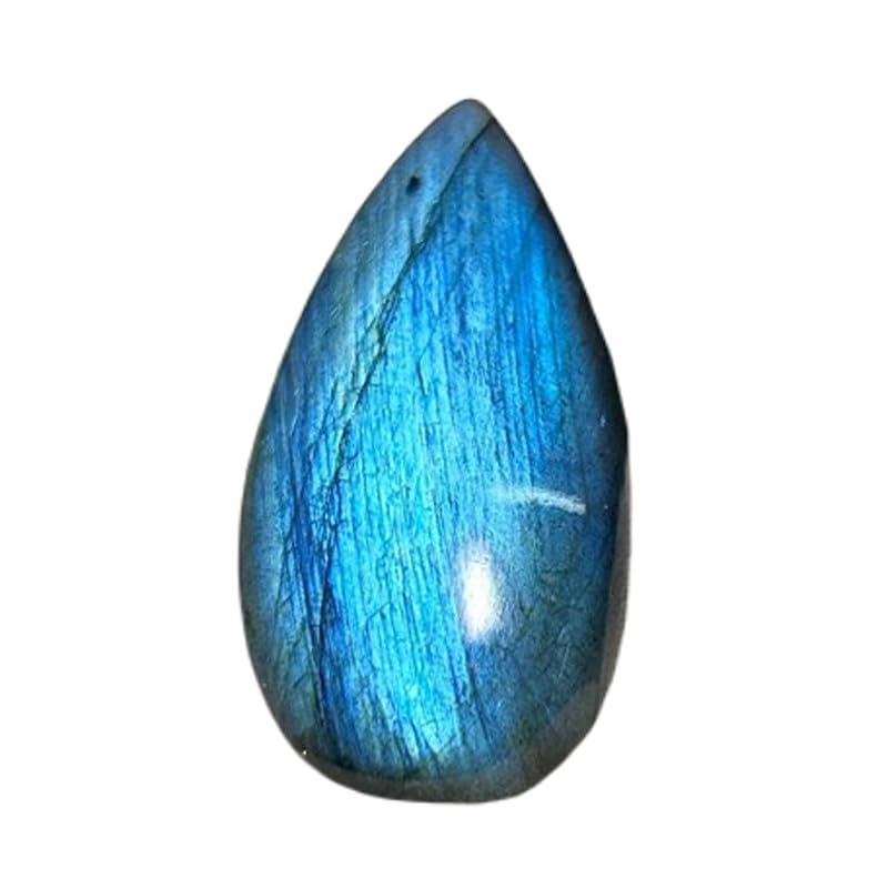 Labradorite bleue en poire 37mm pour créer vos colliers et bagues bohèmes