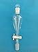 125ml Glass Conical Separatory Funnel, with Two 24/29 Joint and PTFE Stopcock