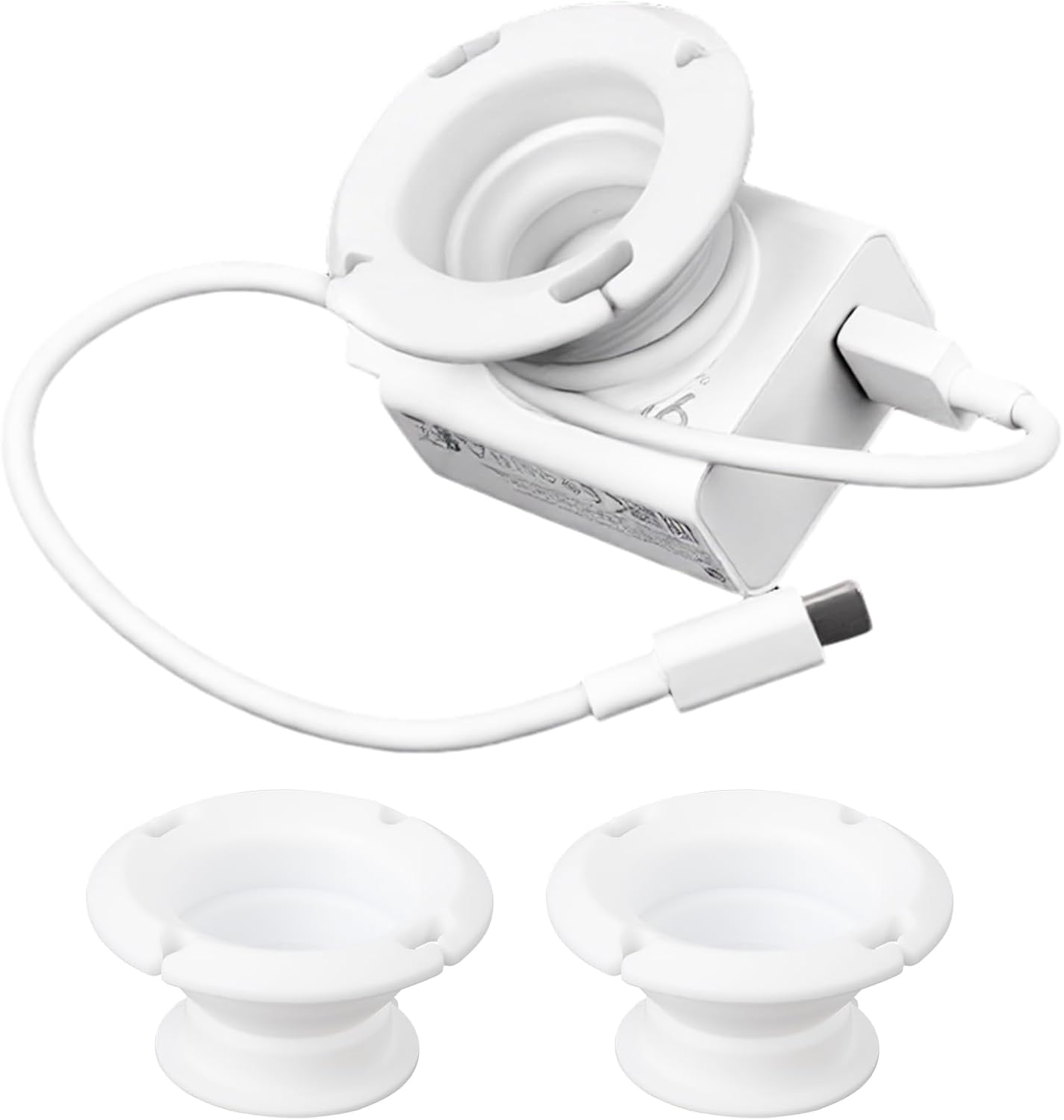 3-Pack Silicone Foldable Charger Cord Organizer, Collapsible Cable Winder