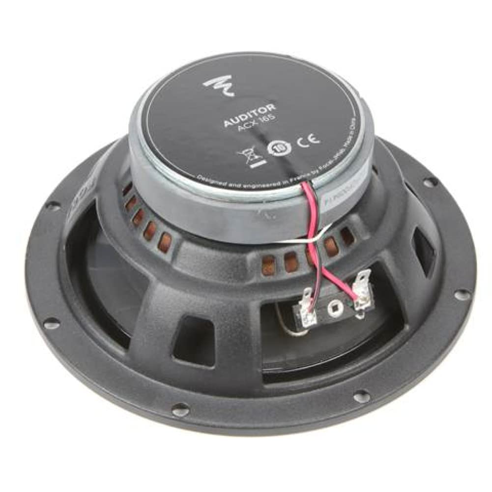 KIT Set pour Focal Auditor ACX-165 ACX165 2 Enceintes coaxiales 2 Voies 16,5 cm 165 mm 6,5" 60 Watts rms et 120 Watts Max 4 ohm 91,5 DB, la Paire + grilles et 5 Stickers Cadeau