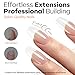 modelones Gel Builder for Nails 2 Colors, 10-in-One Builder Hard Gel Nail Kit Clear Nude with Dual End Brush, Acrylic Clamps, 100PCS Paper Forms for Sculpting Extension Overlays Salon LED Cured