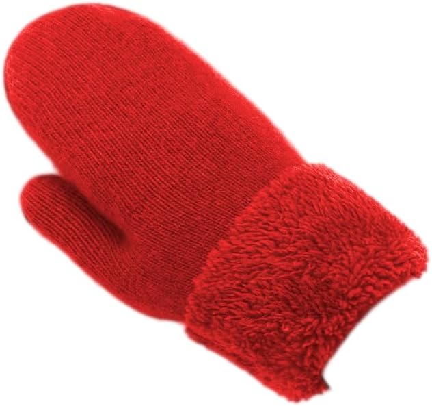 INOGIH Winter Warm Mittens Cold Weather Gloves for Women - Soft lining Thick Crochet Cable Knit Gloves - Image 3