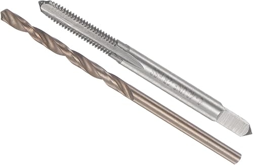 Juego de brocas y brocas, 6-40 UNF 2B rosca de grifo de 0.106 in de diámetro de taladro, kit de herramientas de llave de tornillo de máquina y broca