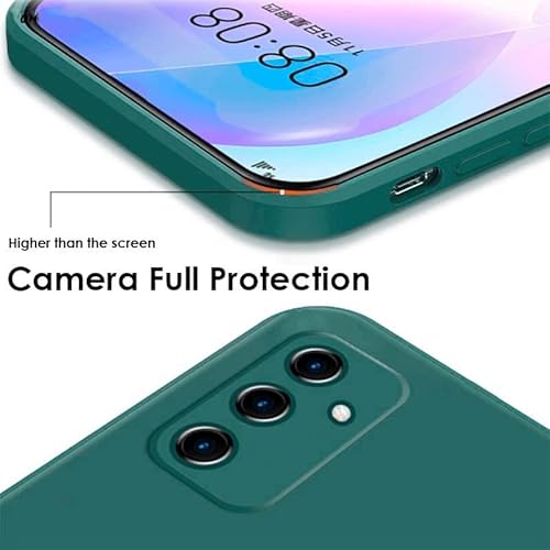 Capa Case Anti Impacto Aveludada Preta Compatível Samsung Galaxy M23 + Pelicula 3D