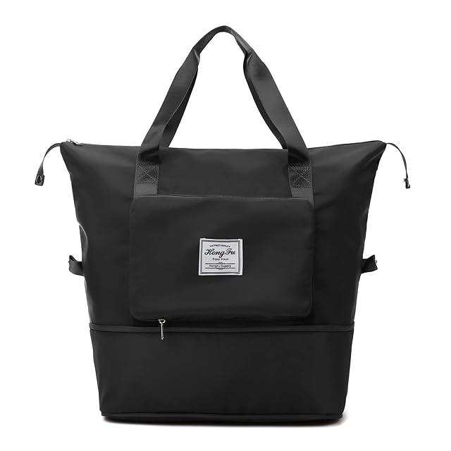 Travel Bag Expandable Tote Bag for Travel Large Capacity Travel Bag Lightweight Weekender Bag Dry And Wet Separation