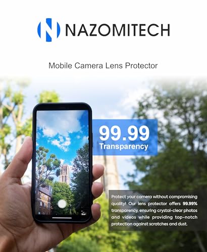 Image of Nazomi Tech For Vivo X200T Back Camera Lens Screen Protector 3D Anti Shock /Anti-Scratch /Clear /Camera Tempered Glass (Pack of 3)
