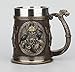Veronese Design 5 7/8 Inch Viking Norse Gods Thor Odin Long Boat Beer Stein Cold Cast Resin Bronze Finish Statue Home Decor