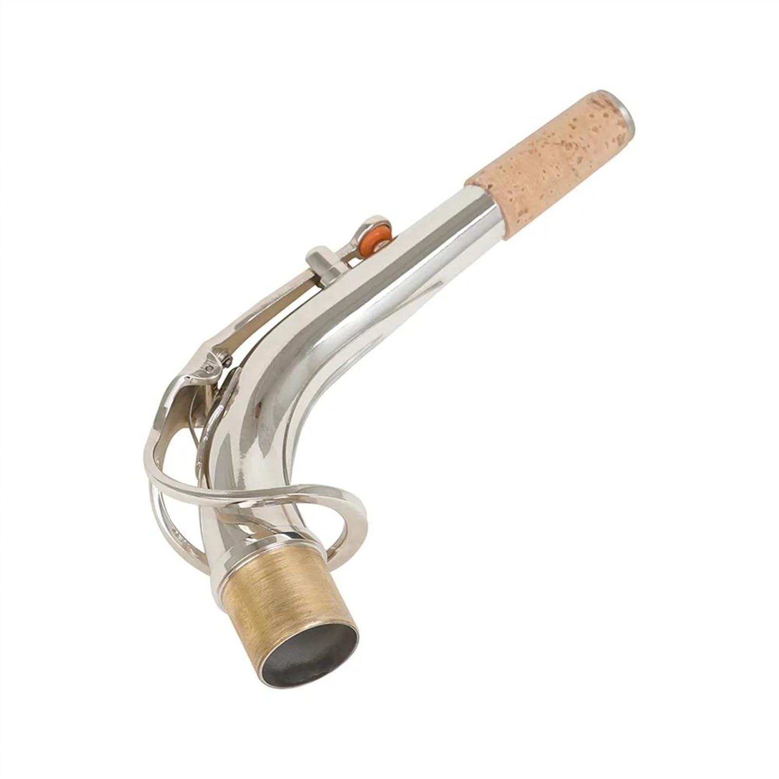 Saxophone À Col Courbé En Laiton Plaqué Argent, Sax Alto De 2.5cm, Pièces D'instruments À Vent Pièces de Réparation pour Saxophones
