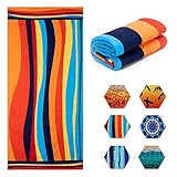 Beach Towel Oversized, Microfiber Bath Towels, Extra Large Swim Pool Towels, 36 in x 80 in Quick Dry Sand Free Big Beach Towel Super Absorbent Camping Travel Towel Gifts for Women Men Girls Boys