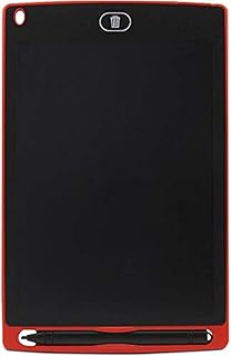 تابلت كتابة بشاشة LCD مقاس 8.5 بوصة محمول للكتابة الالكترونية والرسم والمذكرات مع قلم ستايلس هدية للاطفال والبالغين - ضمان لمدة عام واحد (احمر