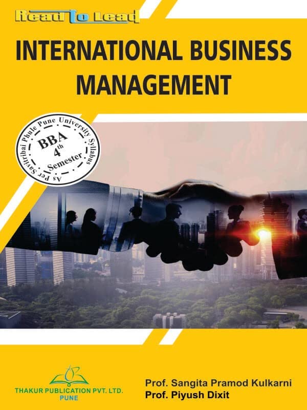 International Business Management (SPPU) BBA 4 Fourth Sem By Thakur Publication Paperback – 1 January 2021