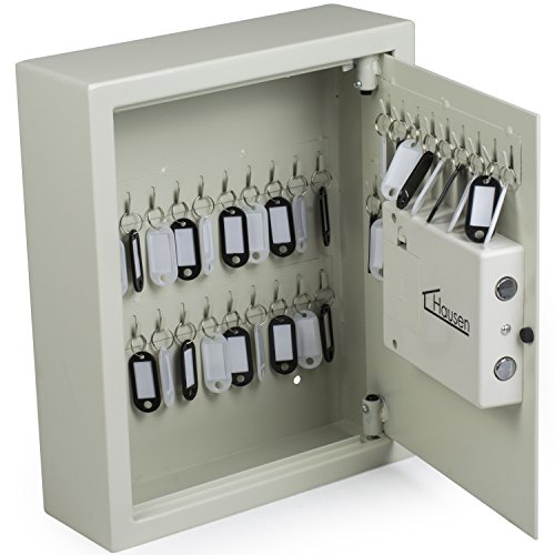 Preisvergleich Produktbild Hausen - Schlüsseltresor mit elektronischem Zahlenschloss - zur Wandbefestigung - für 48 Schlüssel