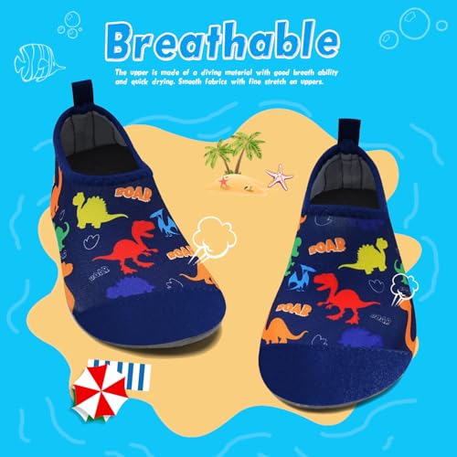 Image of WateLves Kids Water Shoes Toddler Girls Boys Barefoot Non-Slip Quick Dry Aqua Socks for Beach Swim Walking