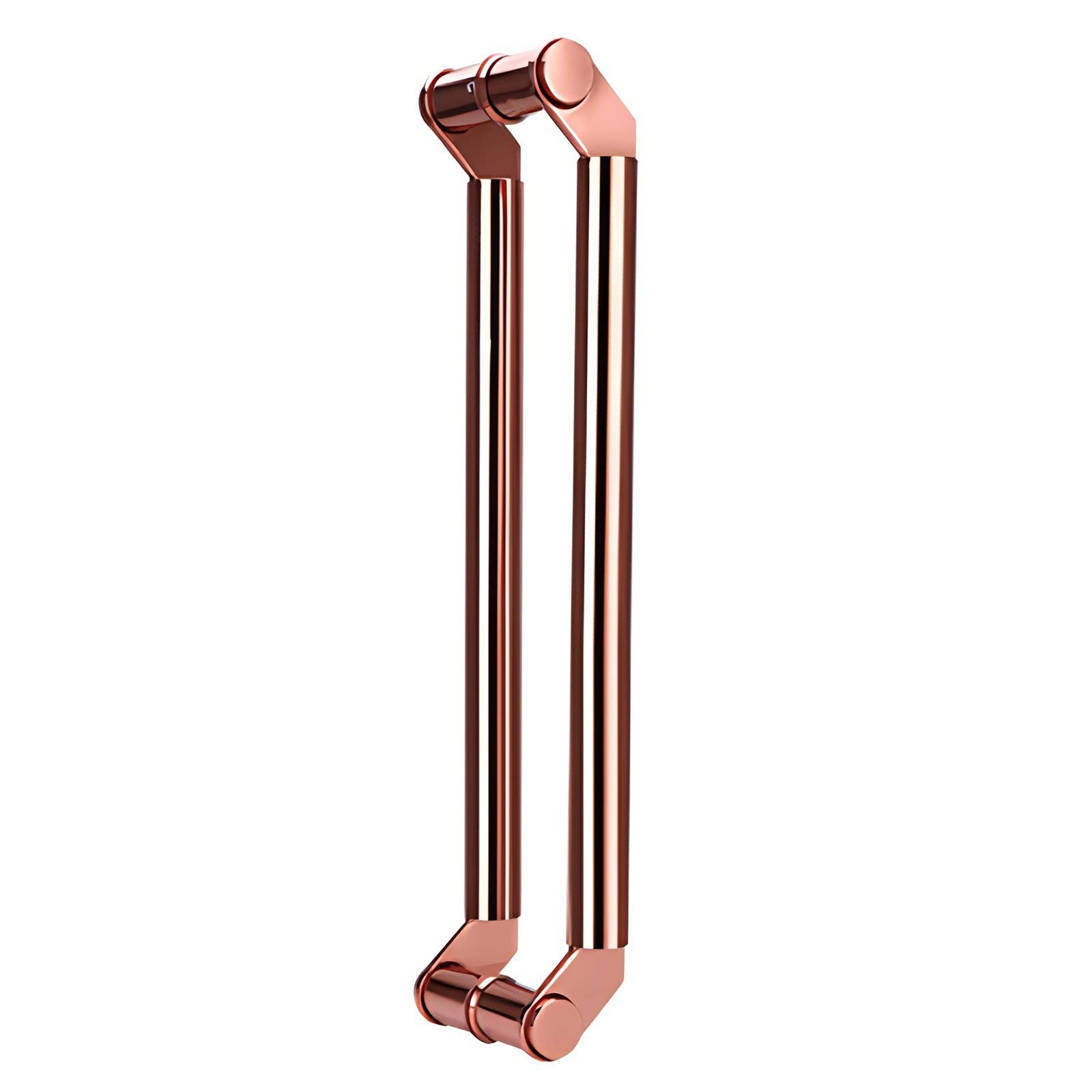 CWCQGH Sliding Barn Door Shower Door Modern Sliding Glass Door Handle, 24in / 31in/39in / 47 in Pull Push Handle for Office/Studio/Bathroom/Shop,Rose Gold-80cm/31.4in