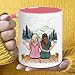 VUNVUT86 Personalized Bestie Gift - Friendship Gift For Besties, Best Friends, Sisters - Bestie Mug - Life Is Better With Friends - Birthday Gifts For BFF, Close Friend, Women, Her
