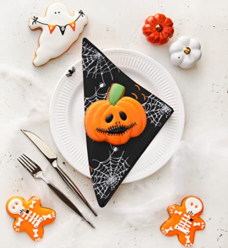 Utopia Kitchen Spider Web Cloth Napkins [12 Pack, 18X18 Inch] Cotton Blend Washable And Reusable Table Dinner Napkins For Hotel, Lunch, Restaurant, Weddings, Event And Parties #TOP4