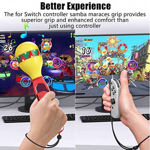 Sand Hammer Game Handle Grips For Switch/Switch Oled, For Switch Controller Zl&Zr Grips Controller Grips Compatible With Samba De Amigo: Party Central 2023 #TOP2