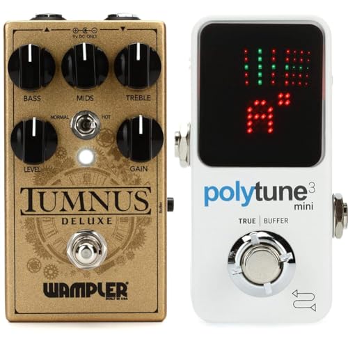 Wampler Tumnus Deluxe Overdrive & TC Electronic POLYTUNE 3 MINI Tuner Pedal Bundle