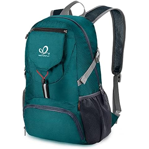 WATERFLY Wanderrucksack 20L, Ultraleicht Outdoor Rucksack Faltbar Wasserdicht Multifunktionaler Daypack Cover