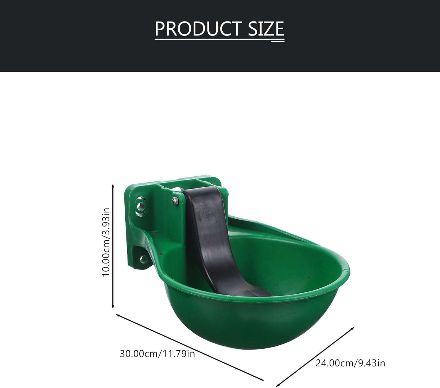 balacoo Automatic Cow Water Bowl with Copper Valve Large Livestock Drinking Feeder for Cattle Horse Pig Sheep Stable Use 12X9.4X4 Inches