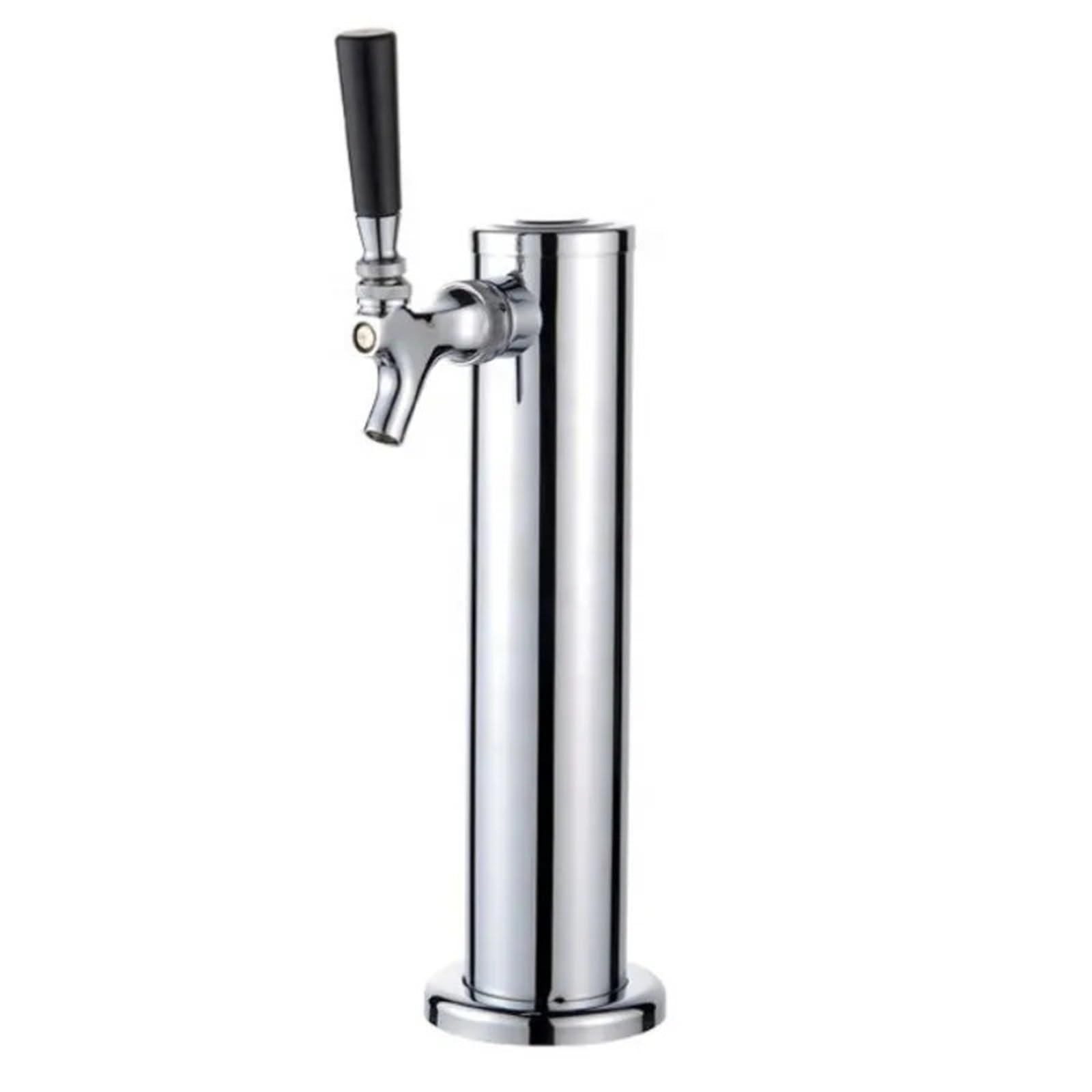 Tirador De Cerveza para Casa Columna de Cerveza de Metal de Acero Inoxidable de un Solo Cabezal, Doble Cabezal y Tres Cabezales con Grifo de Cerveza en la Torre(Double Head)