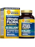 Renew Life Digestive Ultimate Flora Probiotics 65,000,000,000 CFU Delayed Release Vegan Capsules | Once Daily | Digestive Health | Immune Health | Dairy Free | 30 Count