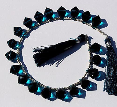 Quartz bleu briolette LKBEADS création bijoux bohèmes chic - 3