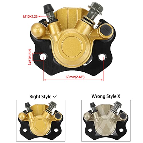 image for FVRITO Brake Caliper and Pads for 110cc 125cc 150cc 200cc 250cc 196cc 