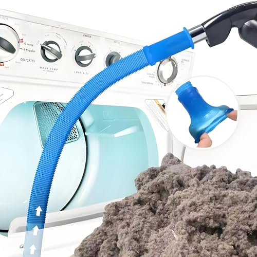 Image of Universal Dryer Vent Cleaner Kit Compatible with All Vacuum Cleaner Include Vacuum Hose Attachment Accessories Brush Lint Brush,Dryer Vent Vacuum Hose