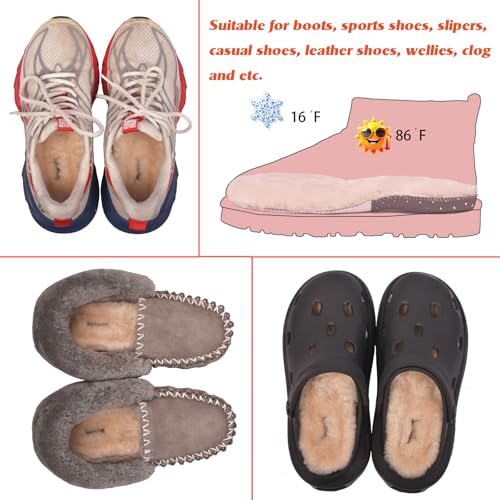 Plantillas de piel de oveja Mel&Syd, 18mm lana para botas miniatura 5