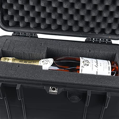 Meijia All Weather Waterproof Hard Camera Case With Customized Fit Foam Included, Elegant Black,Fit For Drones,Camera,Lens,16.26X8.66X13.39Inches #TOP1