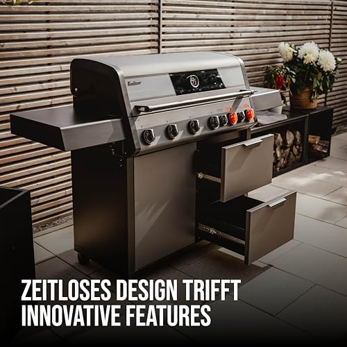 Enders Gasgrill Hyde 6 SIKR Turbo, 6-Brenner aus Edelstahl für kraftvolles direktes und indirektes Grillen, 800 °C TURBO ZONE, SWITCH GRID, Infarot-Backburner und Seitenkocher #8044 - 3