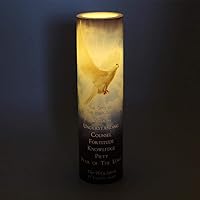 Vista 2 de Vela de oración devocional sin llama LED azul del Espíritu Santo