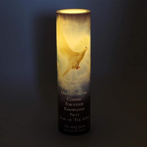 Miniatura 3 de Vela de oración devocional sin llama LED azul del Espíritu Santo