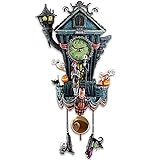 The Nightmare Before Christmas Cuckoo Clock - Tim Burton's The Nightmare Before Christmas Wall Clock Halloween Resin Crafts Decor Wall Clock
