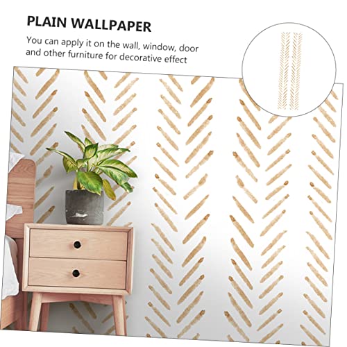 LIFKOME 1 Peça De Papel De Parede Geométrico Liso Adesivo Papel De Parede Costura Decalque Liso Pape