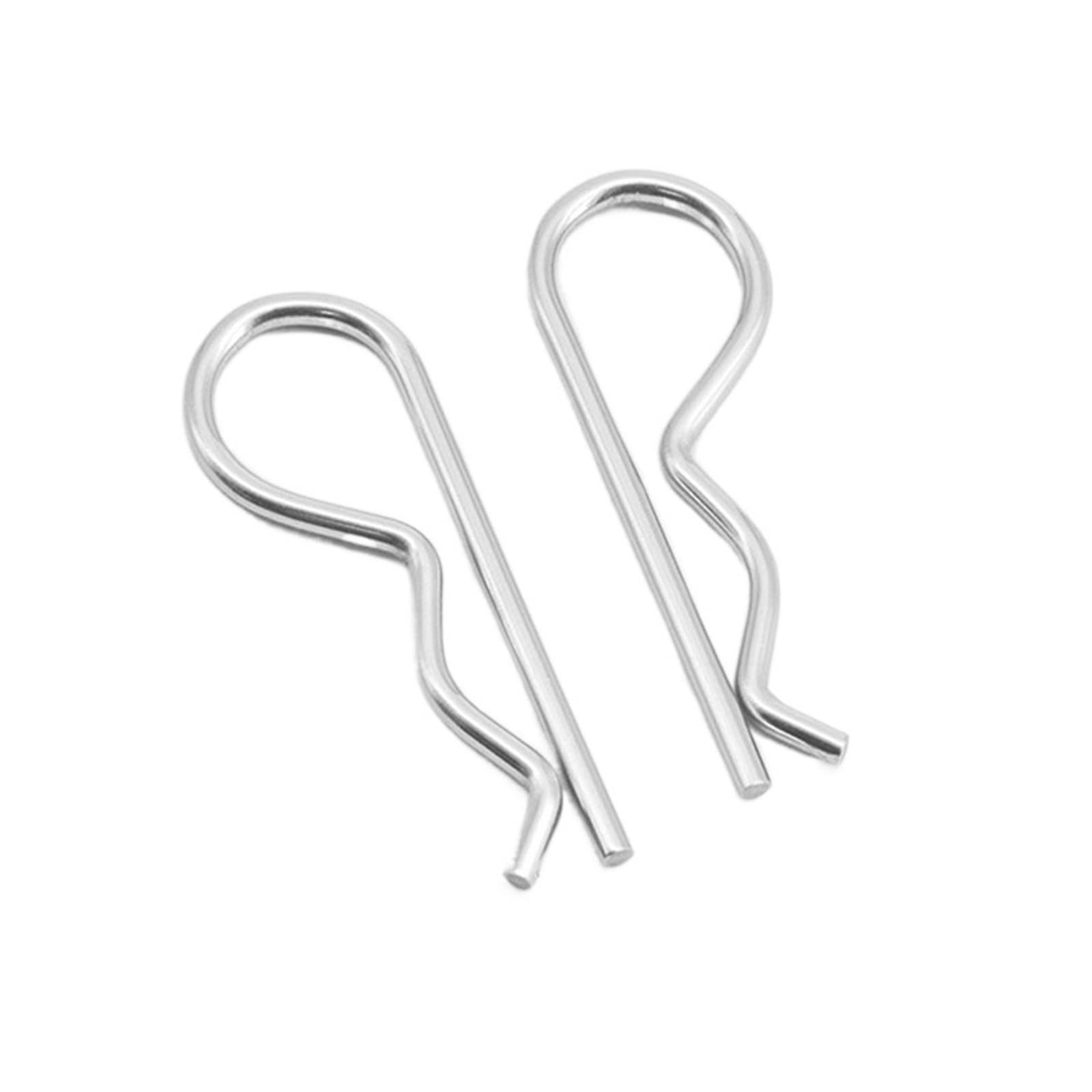 Coppiglie Perno di bloccaggio M1 M1.2 M1.6 M1.8 M2 M2.5 M3 M3.5 M4 M5 304 In Acciaio Inox R Primavera Coppiglia Spille a Forma di Onda Split Clip Clam trattore Spille for Auto(2.5x45mm 10pcs)