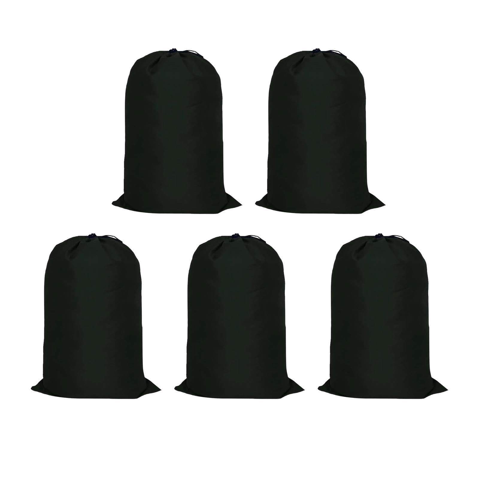 zelphora 5 pieces drawstring bag storage bag foldable hamper bag for gym home college 30cmx40cm