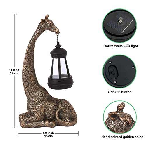 Goodeco 11 "Giraffe Statue Garden Decor - Great For Giraffe Gifts, Mom Gifts, Women's Presents, Birthdays And More, Eye-Catching Giraffe Ornament For Outdoor & Home Decor (Giraffe) #TOP2