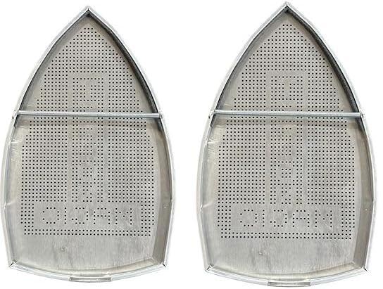 QUTEX Pack of 2 Teflon Ironing Shoe ES-300L Large Size for Industrial Steam Iron - Non-Stick Sole for Smooth Gliding Sewing Machine Presser Foot Kit-image-3