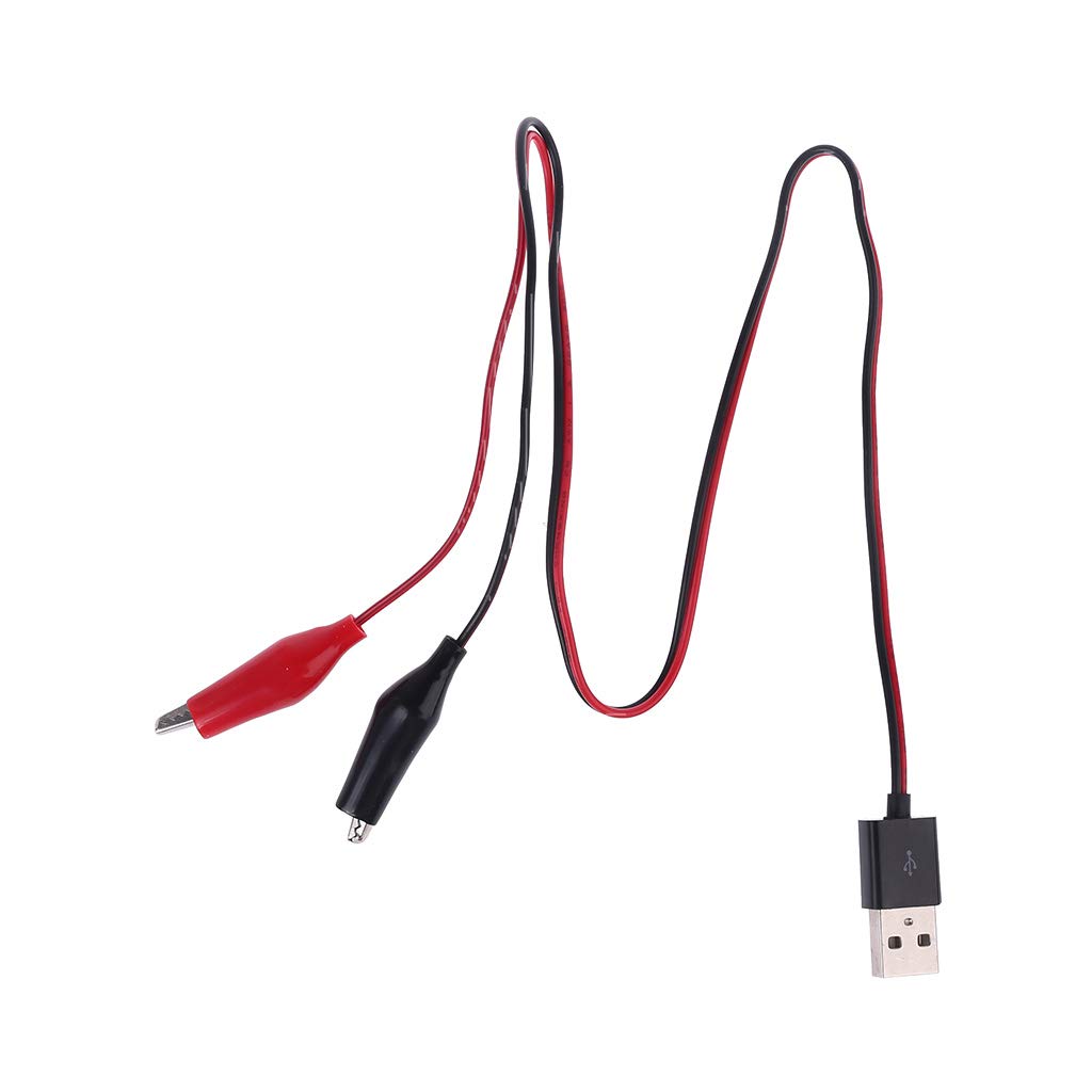 Bottone Clip Morsetto a USB Connettore Maschio Adattatore di Alimentazione Filo 55cm Multifunzione Alimentazione Converte Connettore Cavo Banana Connettore Vite Secchio Saldatura Adattatore Presa Cavo