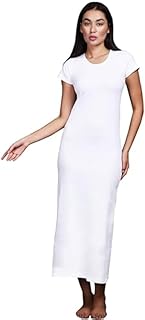 فستان طويل بنصف كم من كومودو ، للنساء