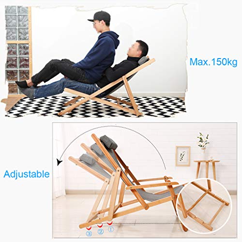 Rrgj Zero Gravity Lounge Chair, Traditional Classic Deck Chairs With Armrests Hardwood Frame | Sun Lounger Recliners | Folding Reclining Garden Chair Sunloungers, White Max. 150Kg Lounge Chair #TOP2