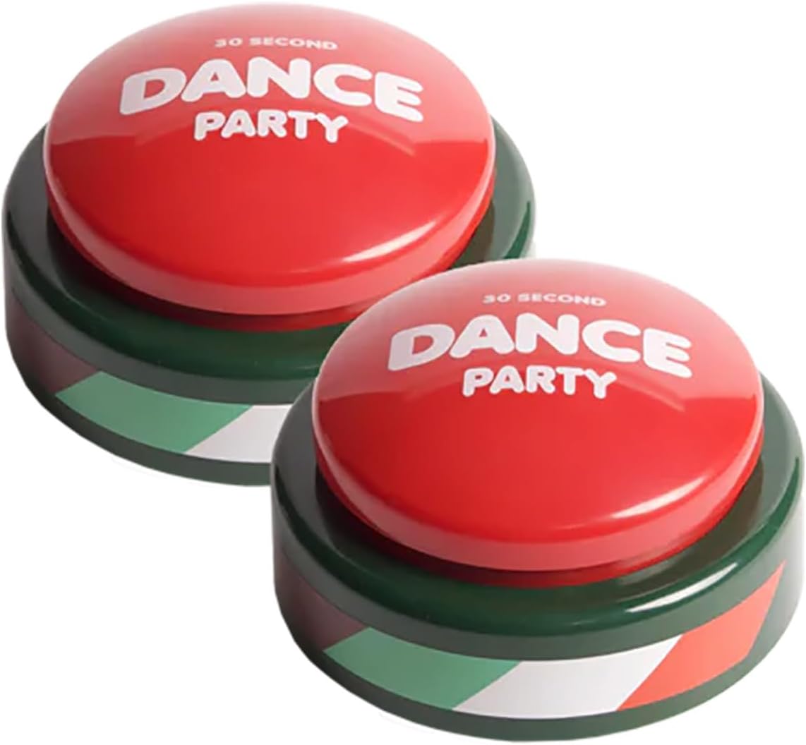 Dance Party Button, Holiday, Pack of 2